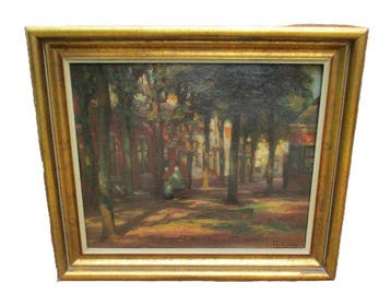 Edgard Farasyn (1858-1938) - Straatje in Zeeland