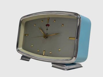 Bureauklok - POLARIS  – 1974 Chinese Mechanical Alarm
