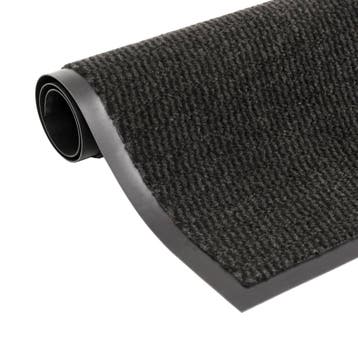 vidaXL Droogloopmat rechthoekig getuft 60x90 cm zwart, Tuin en Terras, Verzenden, Nieuw