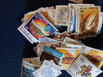België - lot frankeerzegels 400 postzegels van 20 fr