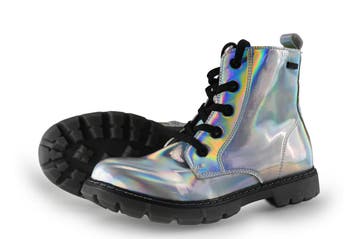 Puccetti Veterboots Meisjes in maat 37 Zilver, Verzenden, Schoenen