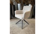 Veiling - Eetkamerstoel Turner (set van 4) Weefstof - natura, Huis en Inrichting, Stoelen, Nieuw