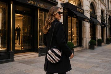 Samsshop - Zebra hide tas - Schoudertas