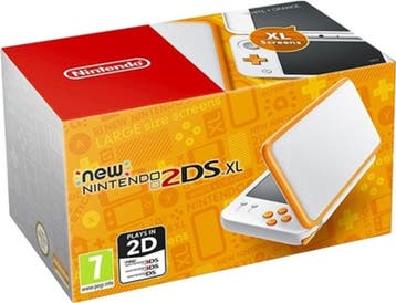 New Nintendo 2DS XL Wit/Oranje in Doos (Nette Staat), Games en Spelcomputers, Spelcomputers | Nintendo 2DS en 3DS, Ophalen of Verzenden