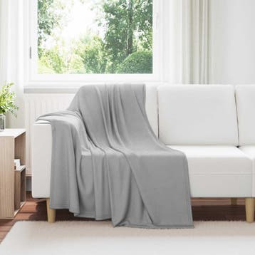 vidaXL Dekentjes 6 st Grijs 170 x 130 cm 1.86 kg Fleece, Verzenden, Nieuw