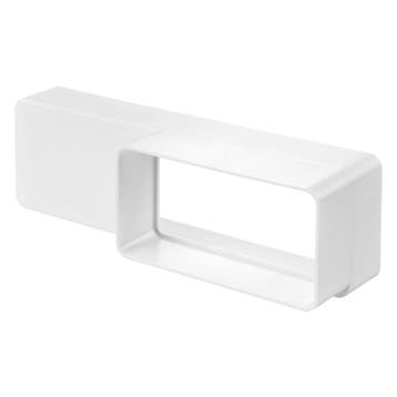 Kunststof rechthoekig verloop 204 x 60mm naar 120 x 60mm, Verzenden