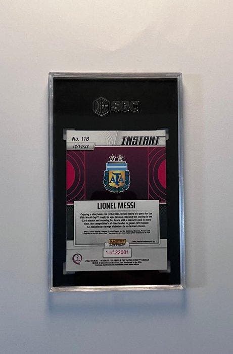 2022 Panini Instant Lionel Messi 118 Serialized card,, Collections, Autocollants