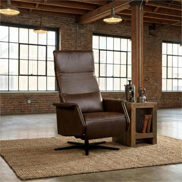 Leren relaxfauteuil Mojo - Granada Chocolate (bruin) -, Ophalen of Verzenden