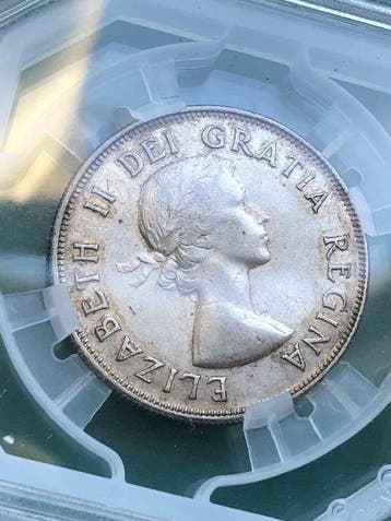 Monde. Lot de 5 Monnaies en Argent gradees Geni (1854-1953)