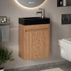 2dekans | Mirlux Toiletmeubel Warm Eiken - Fonteinmeubel -, Huis en Inrichting, Badkamer | Badkamermeubels, Ophalen of Verzenden