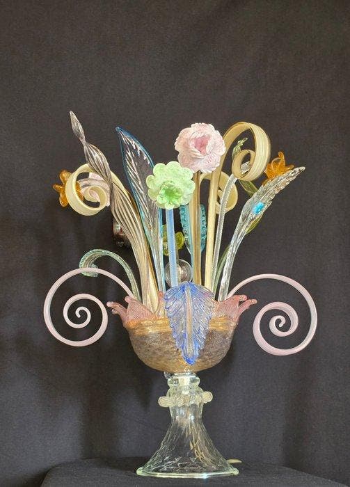 Lampe de table - Verre de Murano - Restylage du Murano, Antiquités & Art, Art | Objets design