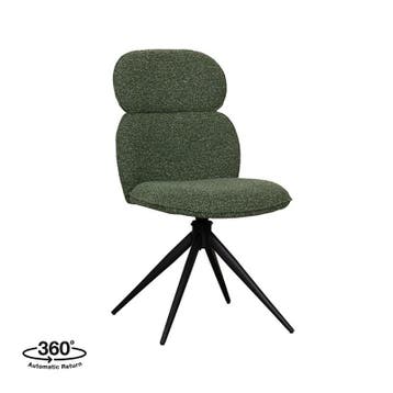 Stoel Finn | Forest | Royal Boucle | Zwart Metalen Frame |, Verzenden