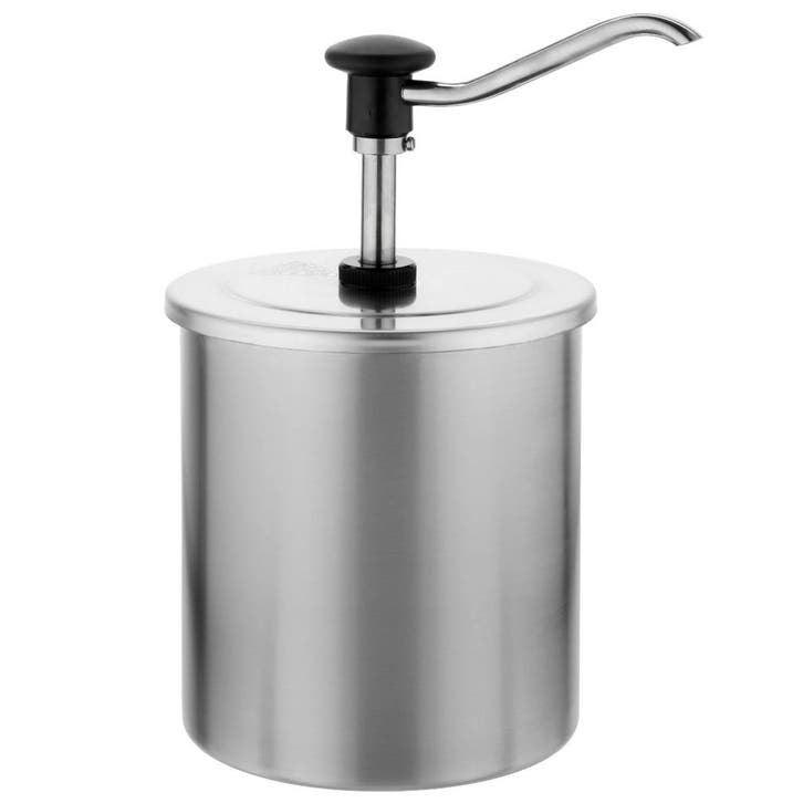 Combiset (Dispenser + Container) | EBK | RVS | 6L | Ø190mm, Zakelijke goederen, Horeca | Keukenapparatuur, Nieuw in verpakking