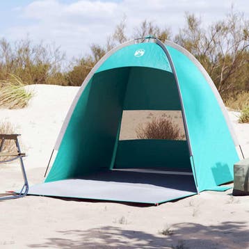 vidaXL Strandtent 3-persoons waterdicht zeegroen, Verzenden