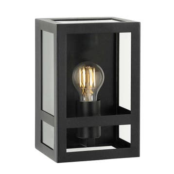 Strak & modern City Muurlamp Zwart met Spiral Sensor LED, Verzenden, Nieuw