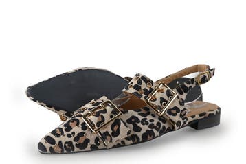 Babouche Loafers in maat 39 Panter, Verzenden, Overige typen