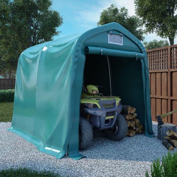 vidaXL Garagetent 1,6x2,4 m PVC groen, Verzenden, Nieuw