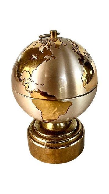 Zonder minimumprijs - Sigaretten globe - Messing, Nieuw