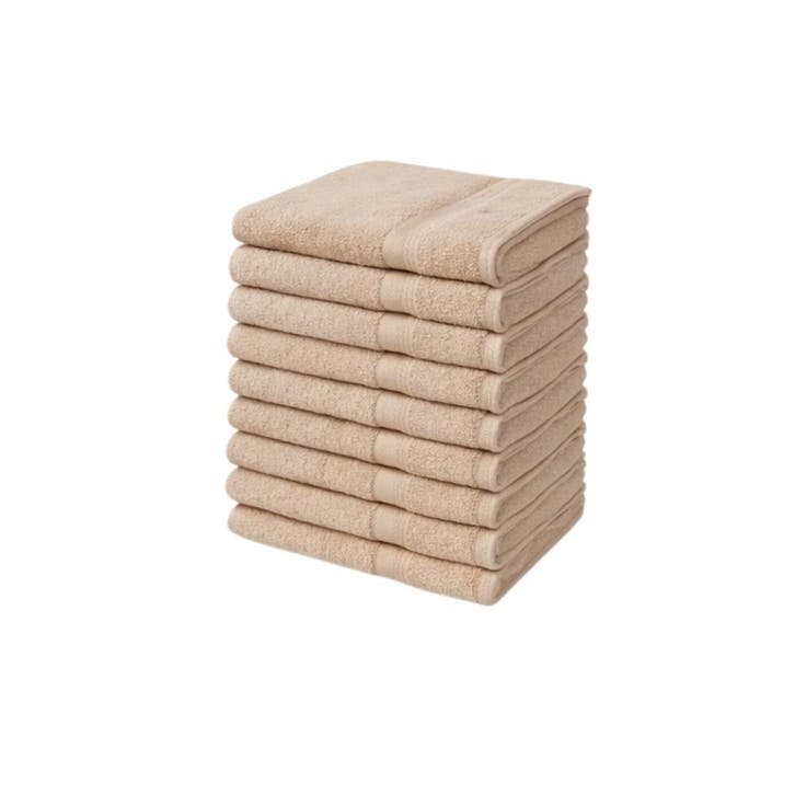 Handdoeken 50×100 cm – Set van 10 – 400 g/m² - Zand, Maison & Meubles, Salle de bain | Linge de bain & Accessoires, Envoi