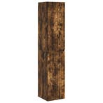 vidaXL Wandgemonteerde Badkamerkast Gerookt eiken 33 x 34,5, Maison & Meubles, Tables | Coiffeuses, Verzenden