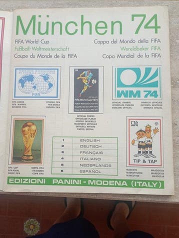 Panini World Cup Stickers Calciatori mondiale 1974 Sticker, Collections