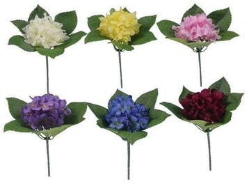 Hortensia Zijdenbloem Bundel Geel pick per stuk, Hobby en Vrije tijd, Knutselen, Nieuw
