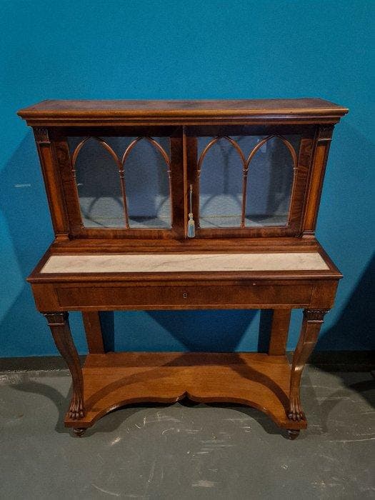 Vitrinekast - Hout, Antiquités & Art, Antiquités | Autres Antiquités