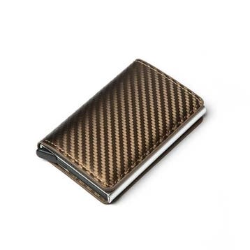 RFID Creditcard Houder Portemonnee - Vintage Leren Aluminium, Verzenden, Nieuw