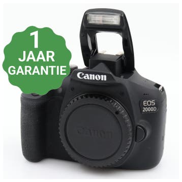 10% korting | Canon EOS 2000D body | Tweedehands, Verzenden