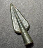 Grec antique mycénien Bronze Pointe de flèche à douille