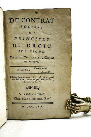 Jean-Jacques Rousseau - Du contrat social, ou Principes du