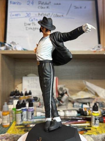Figuur - Michael Jackson - Hars, Antiek en Kunst