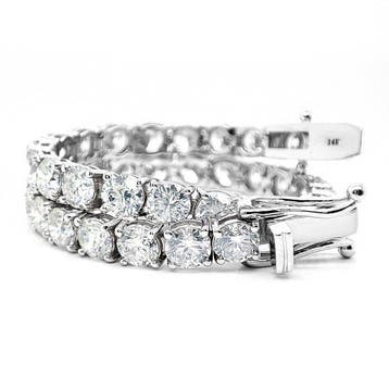 Armband - 14 karaat Witgoud - 14.02ct. tw. Diamant, Nieuw