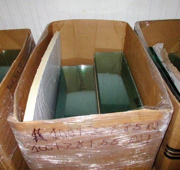 Glas schappen, B100 x D28cm, glas legborden, glazen, Nieuw in verpakking