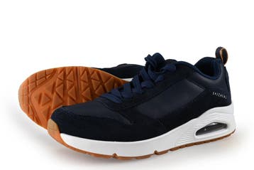 Skechers Sneakers in maat 42 Blauw, Kleding | Heren, Zo goed als nieuw, Skechers, Sneakers, Verzenden