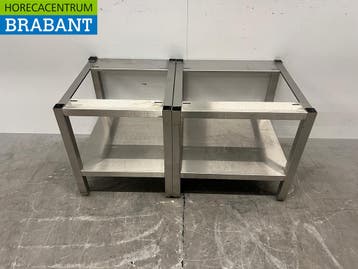 Piètement en acier inoxydable avec socle 110 x 55,5 x 57 cm, Verzenden