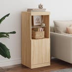 vidaXL Dressoir met LED-verlichting 41x37x100 cm sonoma, Verzenden