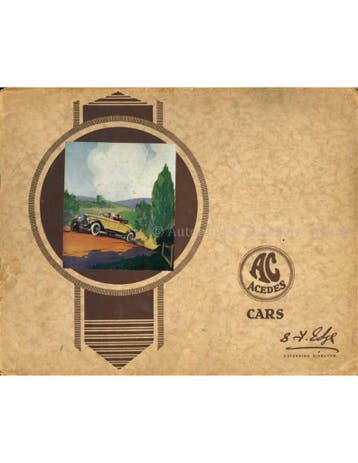1929 AC CARS PROGRAMMA BROCHURE ENGELS