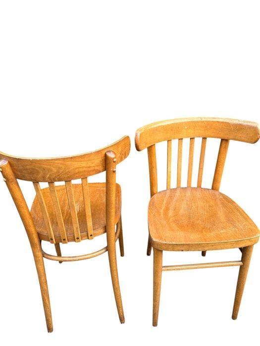 Stoel - Hout - Twee stoelen, Antiquités & Art, Art | Objets design
