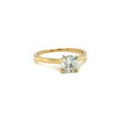 Bague de fiançailles - 14 carats Or jaune - 1.01ct. tw.