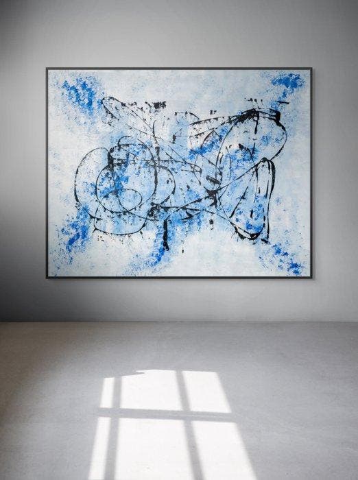 Sandra Glaser - Uneasy Thoughts - XXL, Antiek en Kunst, Kunst | Schilderijen | Modern