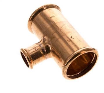 Tee Press Fitting - 28mm Femelle & 54mm - Alliage de cuivre, Bricolage & Construction, Verzenden