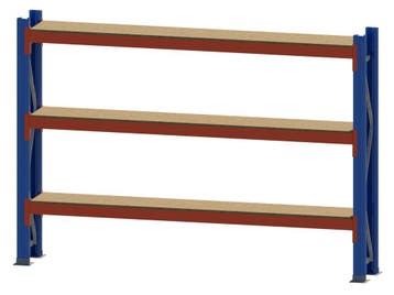 Palletstelling - 2 staanders 2000x400 + 6 liggers 2700 +hout, Ophalen of Verzenden