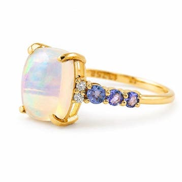 Zonder minimumprijs - Ring - 14 karaat Geel goud - 2.21ct.