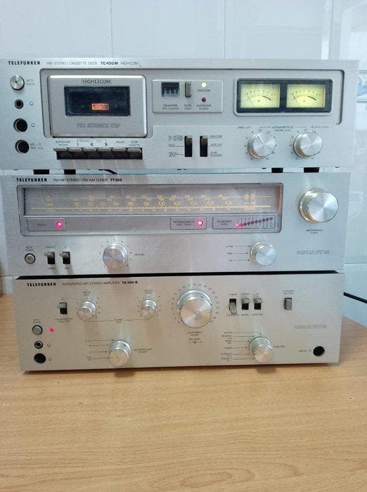 Telefunken - TC450M - TT350 - TA350-B Stereoset - Diverse, TV, Hi-fi & Vidéo, Radios