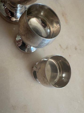 Brandimarte - Bokaal (4) - .800 zilver - Set van vier, Antiek en Kunst