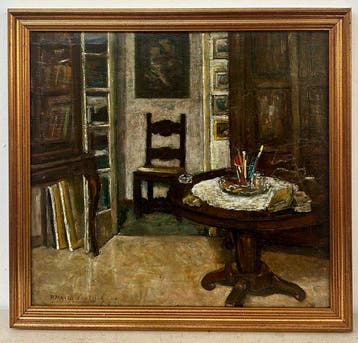 Paolo Mayer Fantisco (XX) - L’atelier dell’artista