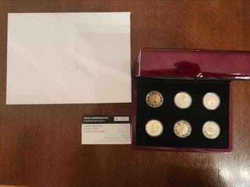 Luxemburg. 2 Euro 2013/2015 (6 coins) Proof