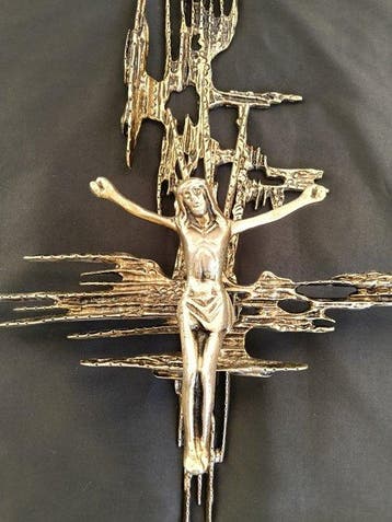 Inspirado en Salvador Dalí - sculptuur, Cristo de bronce de