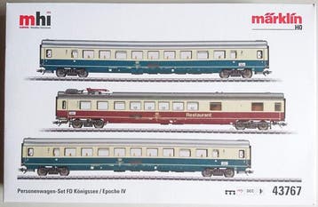 Märklin H0 - 43767-43768-43769 - Modeltrein personenwagonset, Nieuw